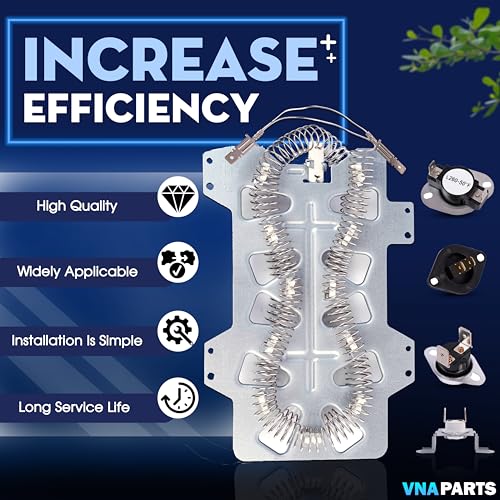 VNAPARTS DVE41A3000W/A3 DVE45T3200W/A3 DVE45T3400P/A3 Dryer Heating Element Kit For Samsung DVE45T3400V/A3 DVE45T3400W/A3 DVE45T6000W/A3 DVE45R6100C/A3 DVE45R6100W/A3 DVE45R6100P/A3 by VNAPARTS - Used condition - Image 8
