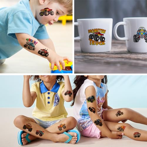 Charlent CLT083 Monster Truck Temporary Tattoos thumb #3