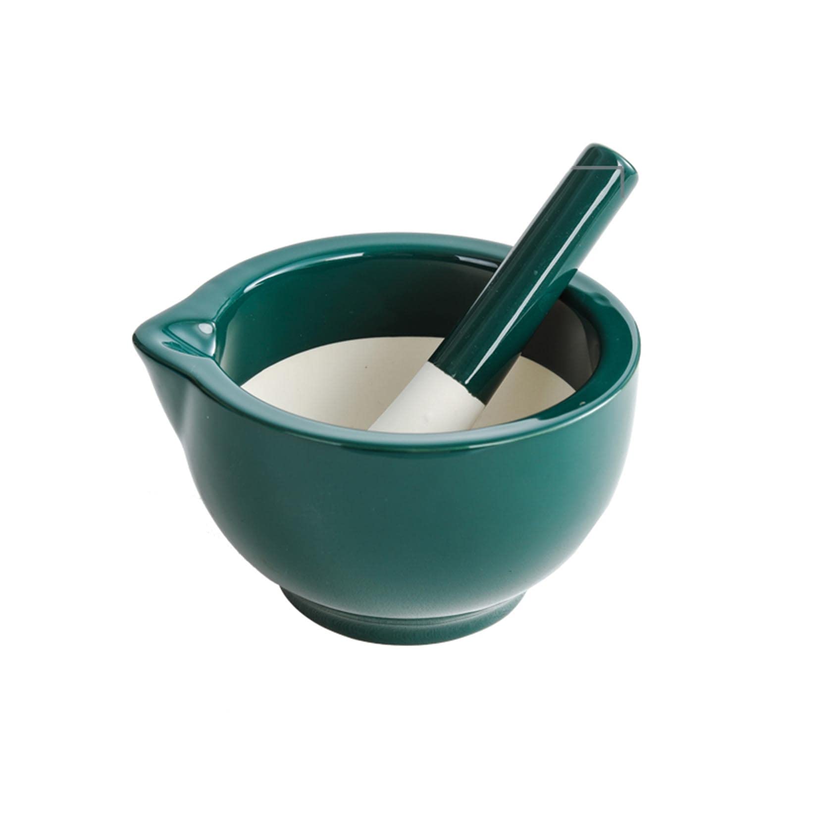 Set di Mortaio e pestello in Porcellana, Solido macinino per Erbe aromatiche, spezie, Guacamole, Aglio, radice di Zenzero, Facile da Usare e da Pulire - Mortaio e pestel