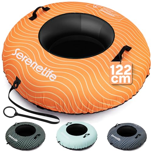 SereneLife Tube 112/122 cm – Aufblasbarer Schneereifen mit...