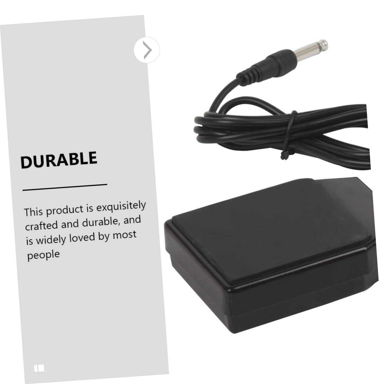 FAVOMOTO Black Electronic Keyboard Pedal Nonslip Piano Sustain Pedal for Piano Synthesizer