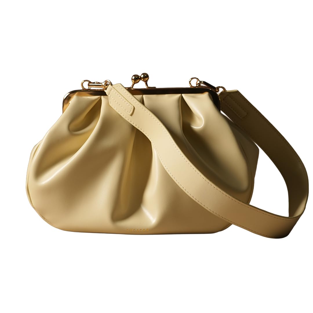 theater Women Goldfinch Beige Clutch Bag | Structured Frame Closure | Sling & Handheld Handbag-picture-12