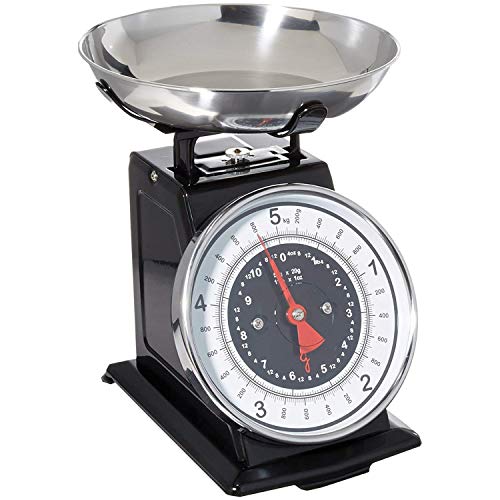 Starfrit 080211-003-0000 Retro Mechanical Kitchen Scale, Silver/Black - Thumbnail 4