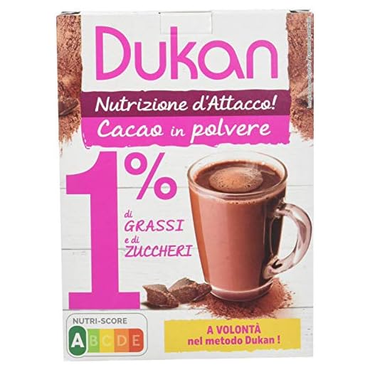 Dukan Cacao en Poudre 1% de Matières Grasses/Sucres 200 g