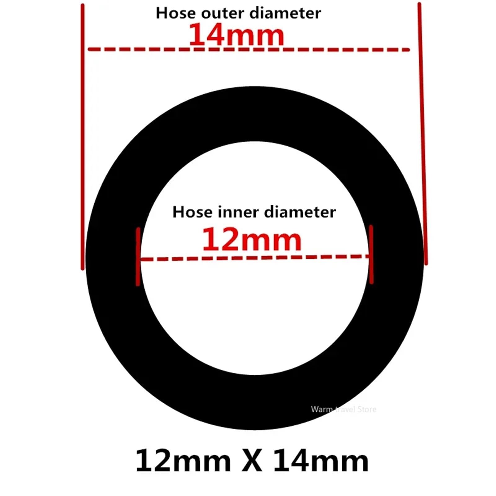 Tubo Pvc 3 4 5 6 7 8 9 10 12 14 16 18 Mm Tubería de PVC Tuberías agua transparentes Mangueras tubo for acuario Manguera for bomba jardín(12mm X 14mm,15 meters)