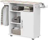 Tabua Para Passar Roupa Com Organizador Prateleiras 1 Porta E&A