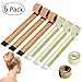 Produktbild 6 Stück Hair Bun Maker, Natürlich Magic DIY French Twist Hairstyle Haar Dutt Maker Dutt Hilfe Band für Frauen MädchenBraun, Blonde