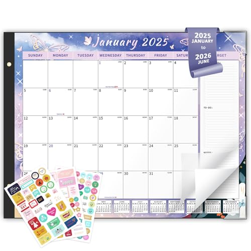 Ospelelf Desk Calendar 2025-2026 Large 22"x17" Monthly Planner Pa...