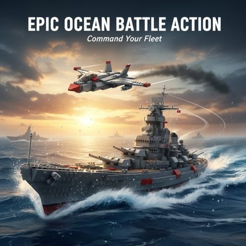 Image of SKY LINE OCEAN 8-in-1 Ship Building Blocks Set (526+ PCS) | Transforming Boat & Marine Vessel Models Kit | STEM Educational Toy for Kids & Teens | Creative Play Set | 5 Year Structural Warranty