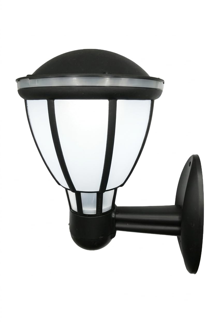 Kupa Serisi Bahçe Duvar Apliği 37 cm - Siyah E27 Duylu Zita Dış Mekan Lambası - IP54 Su Geçirmez, UV Korumalı Modern Tasarım (Ampul Hariç)