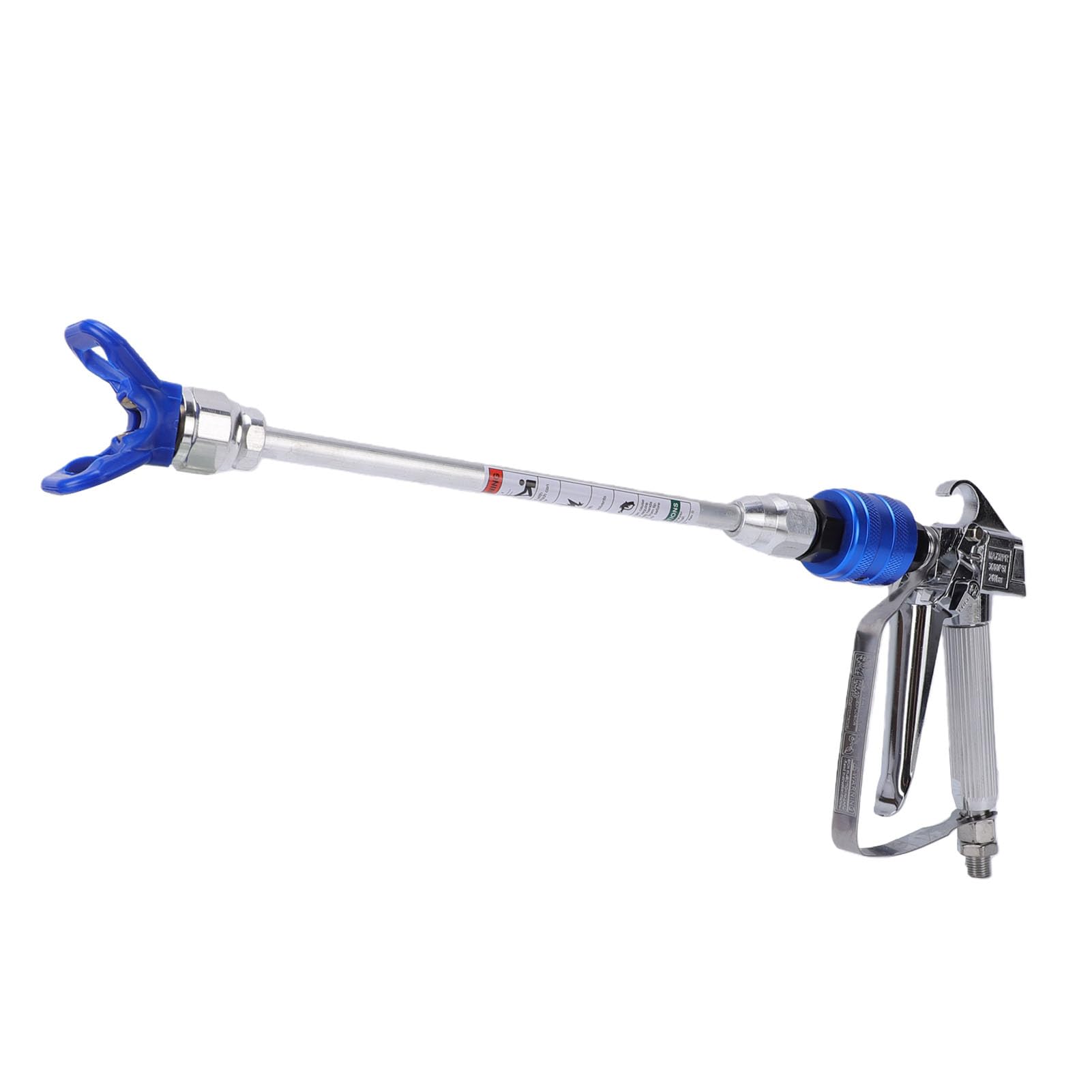 Fafeicy Pistola Pulverizadora sin Aire con Pértiga Extensible de 30 Cm, Ajustador de Dirección Giratorio de 360 ​​Grados, Pulverizador de Pintura Ergonómico para Reformas del hoga