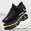 LARNMERN Safety Trainers Men Waterproof Steel Toe Cap Trainers Work Shoes Cushioned Lightweight Comfortable Walking Sneakers(8.5 UK,Black) #3