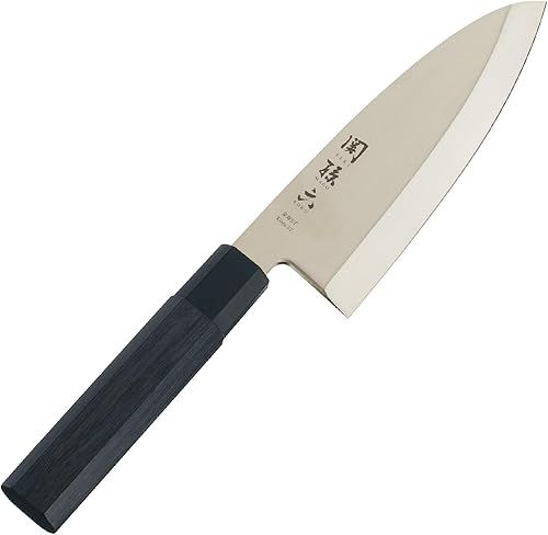 kai Seki Magoroku Kinju ST - Cuchillo japonés Deba de 6.496 in (AK-1102), color negro