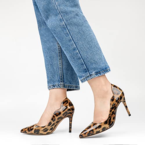 Image of JOY IN LOVE Pumps for Women 3.5 inch Stiletto High Heels Pointy Toe Pumps Shoes