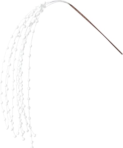 Miniatura 9 de Juego de 6 palos de Navidad con purpurina artificial ramitas decorativas ramas con purpurina púas de bayas para árbol de Navidad coronas guirnaldas