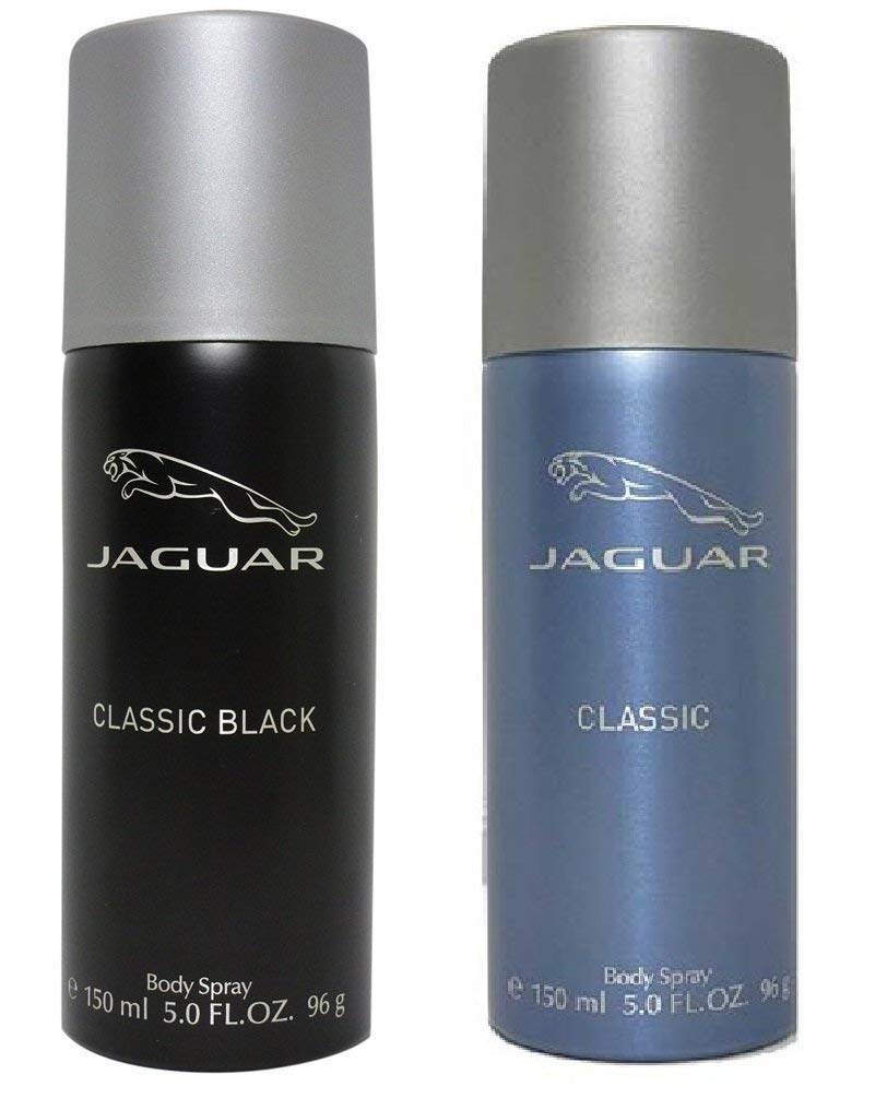 Jaguar Body Spray Deo Combo for Men, 150ml each (Pack of 2) – Classic and Classic Black