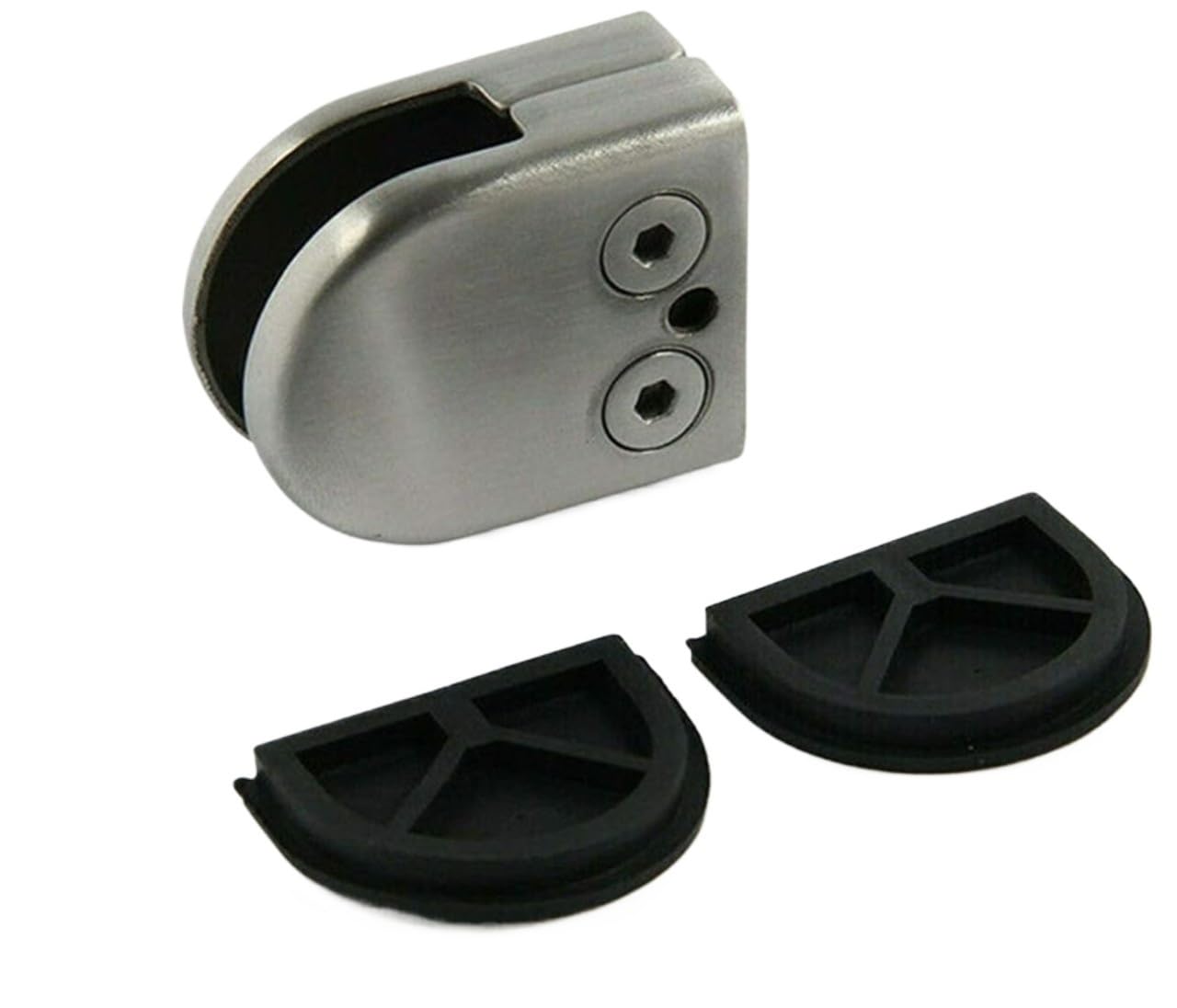 Conectores de vidrio 4/8 Uds. Soportes de soporte for estantes redondos abrazaderas Clips for tornillo ajustable acrílico de madera de vidrio de 6-12mm(8pcs L)