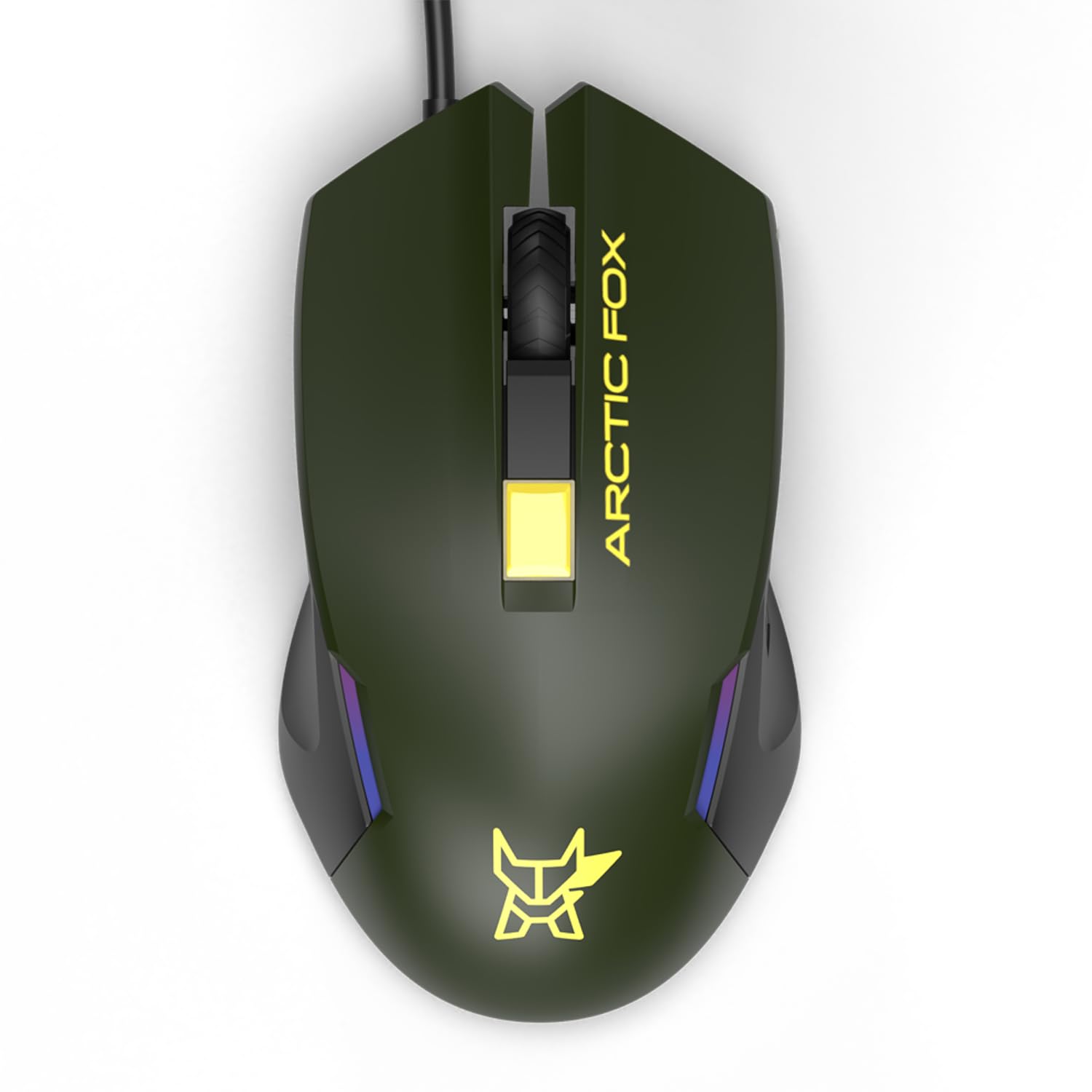 Arctic Fox Wired USB Gaming Mouse with Breathing Lights and DPI Upto 3600 (Forest Olive)-image-5