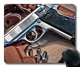 Mauspad, Waffenlager, alle Waffen, Mauspad mit genähten Kanten