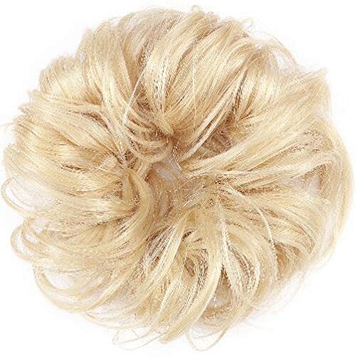 DIY Wrap Around Ponytail Hair bun 32g #60 Platinum Blonde