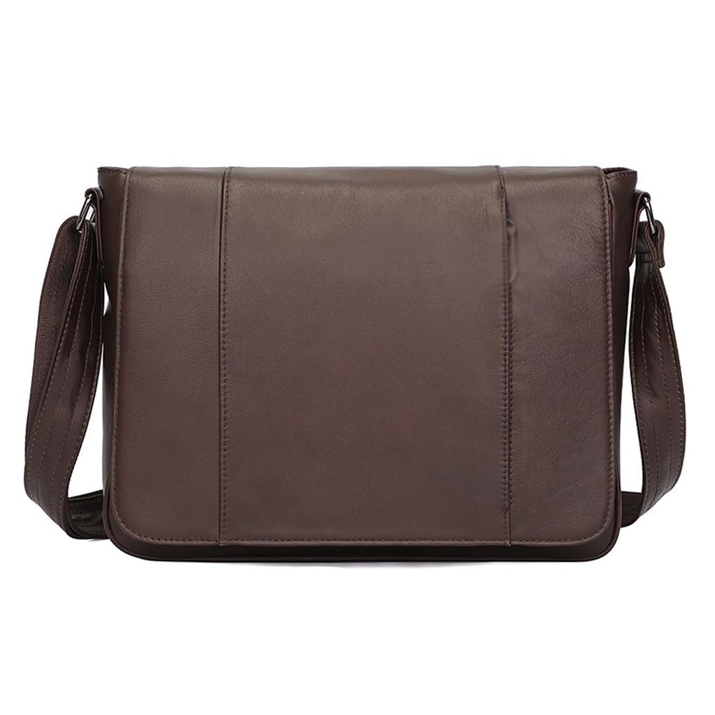 Vintage torba męska z prawdziwej skóry, górna warstwa wosku olejowego, skóra bydlęca crossbody, ramię