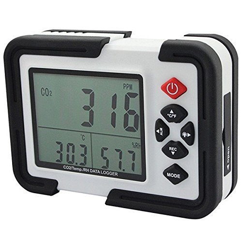 Doradus HT-2000 Medidor portátil de 9999ppm de CO2 Monitor analizador de gas detector de temperatura humedad relativa Prueba