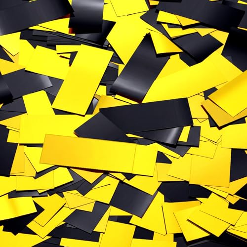Image of Sumind 1000 Grams Gold Black Large Metallic Confetti Glitter Throwable Table Scatter Foil Confetti for Halloween Wedding Birthday Party Baby Shower Christmas Graduation Celebrations