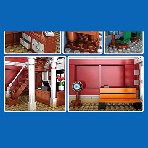 ZJLA Modulares Townhouse Fantasy Kingdom Modellbausteine, 3132 Klemmbausteine Haus Architektur Modellbau, Häuser… – Bild 5