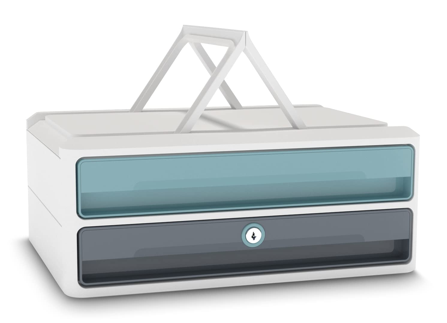 Cep Moov Up Drawer System Ps (Polystyrene) Mint, White 2 Drawers 37 X 27.5 X 14.6 Cm