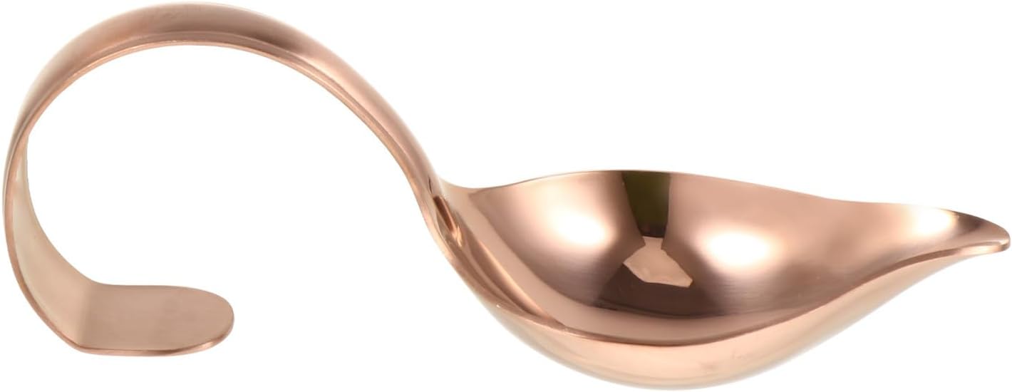 LABRIMP Stainless Steel Saucier Spoon for Cooking and Serving with Smooth Surface and Comfortable Grip, for Western Food Decoration and Sauce Painting, Fine Culinary Drawing Spoon