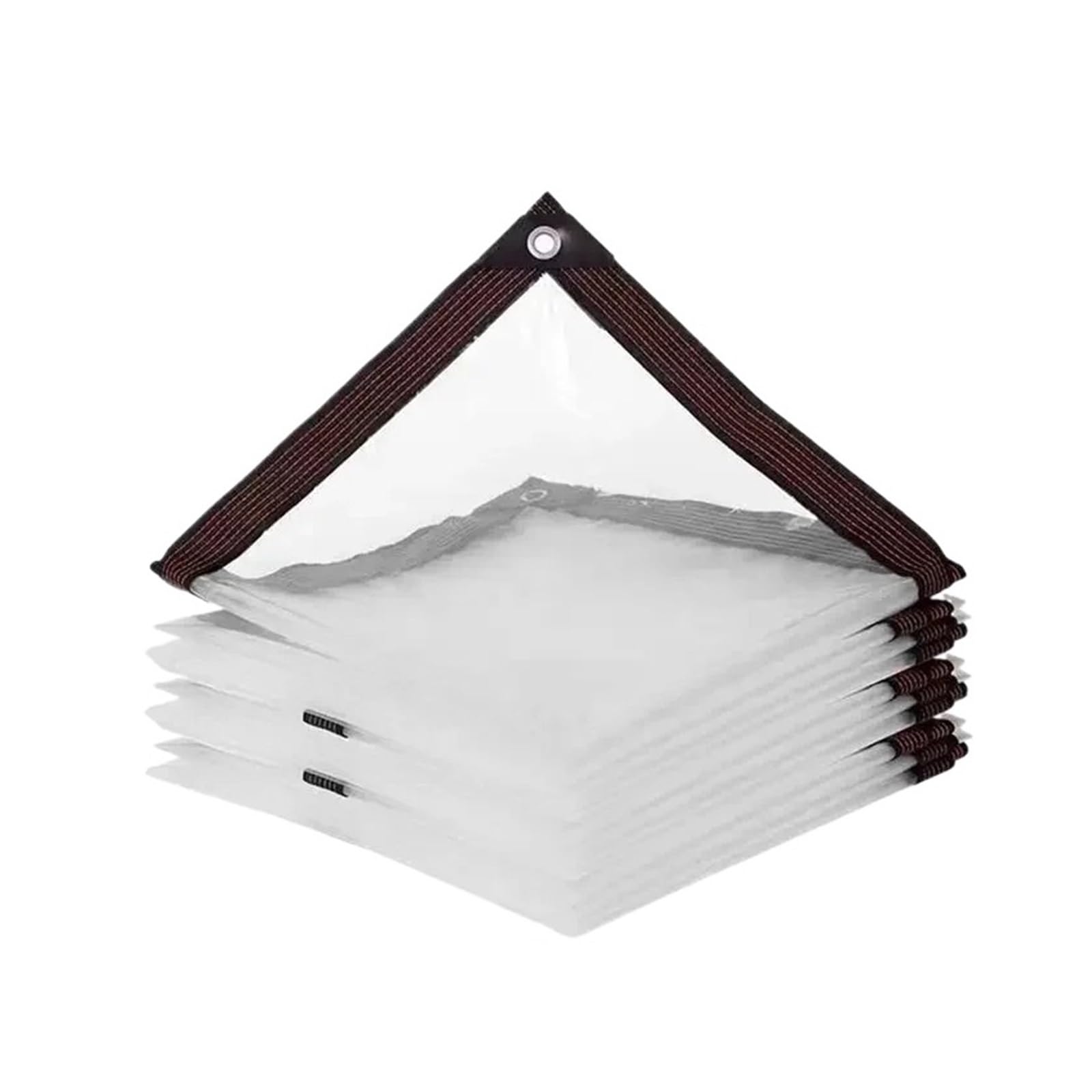 Chenghw 2Mx4m Transparent Pvc Rainproof Film Outdoor Waterproof Tarpaulin Terrace Succulent Plant Insulation Tent Balcony Awning Tarpaulin(2Mx4m)