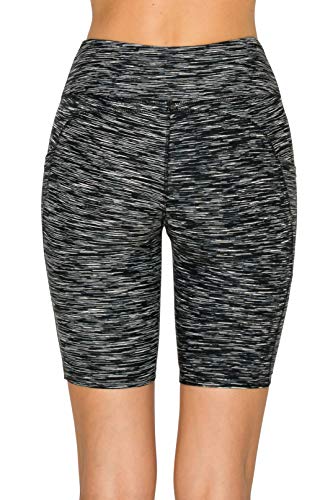 Image of ALWAYS Women's High Waist Bike Shorts - Athletic Workout Tummy Control Stretch Running Yoga Pants