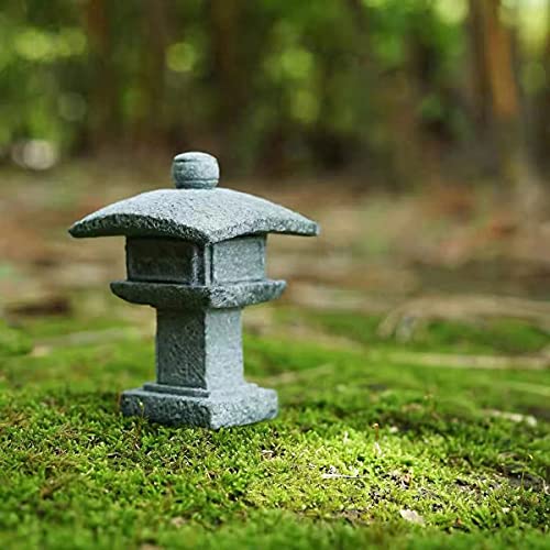 Estatua de Buda y 2 Lámparas Japonesas Pagoda para Jardín Zen miniatura 4