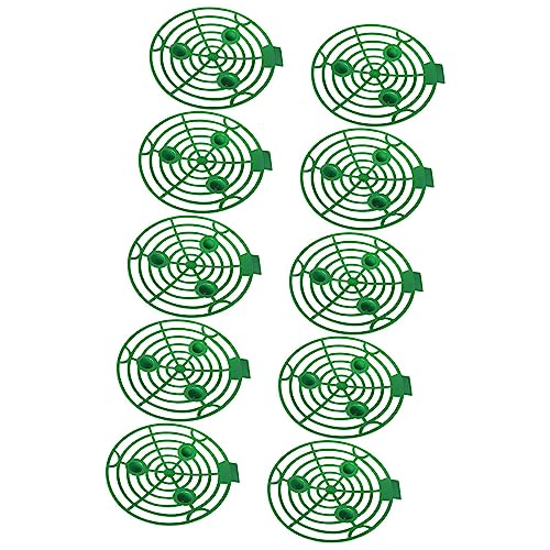 JISADER 10 個スイカクレードルスイカホルダーガードイチゴトレリス成長フレームメロンスカッシュスイカ園芸用品, 緑