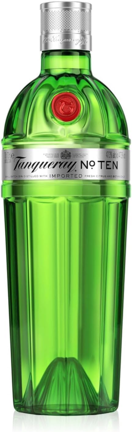 Tanqueray No Ten Distilled, Ginebra, 700 ml (Paquete de 5)