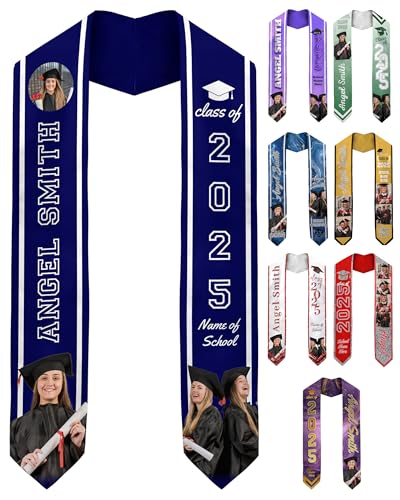 Custom Graduation Stole Class of 2025 - Personalized 78