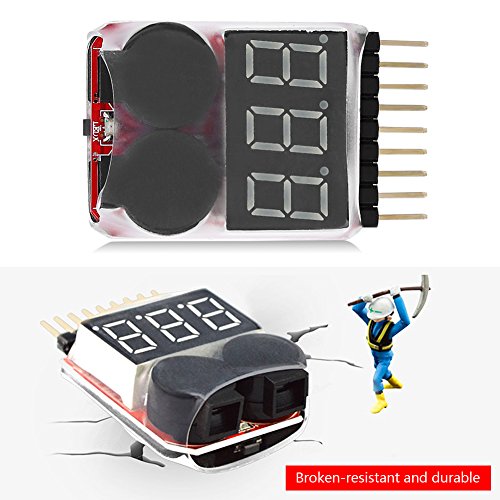 Allarme Bassa Tensione Per Batterie Lipo 1S-8S – Checker Con Display Estate, Test New M1