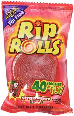 Rip Rolls 24 Count Strawberry, 1.4 Ounce (Pack of 24)