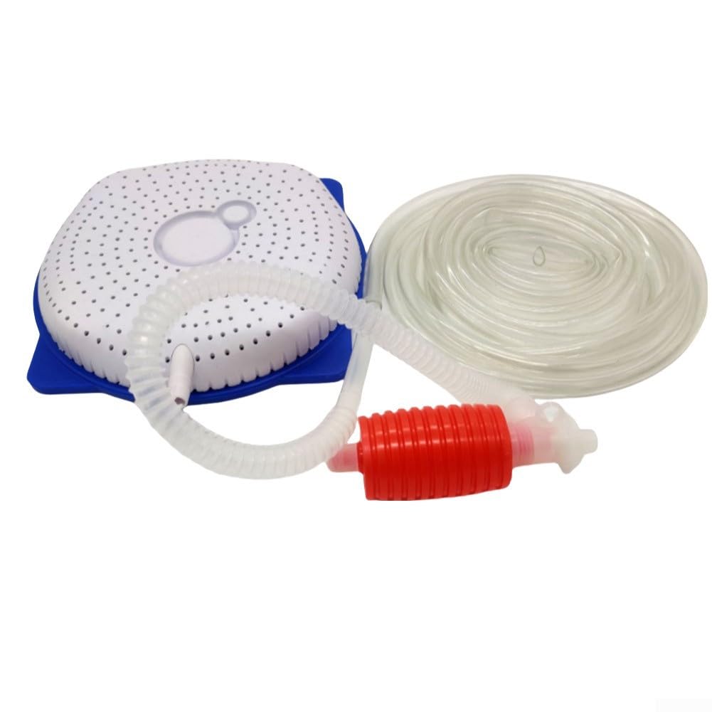 Pompa a sifone per copertura piscina, kit di rimozione dell'acqua non elettrica con tubo di scarico, facile installazione per piscine fuori terra e spa
