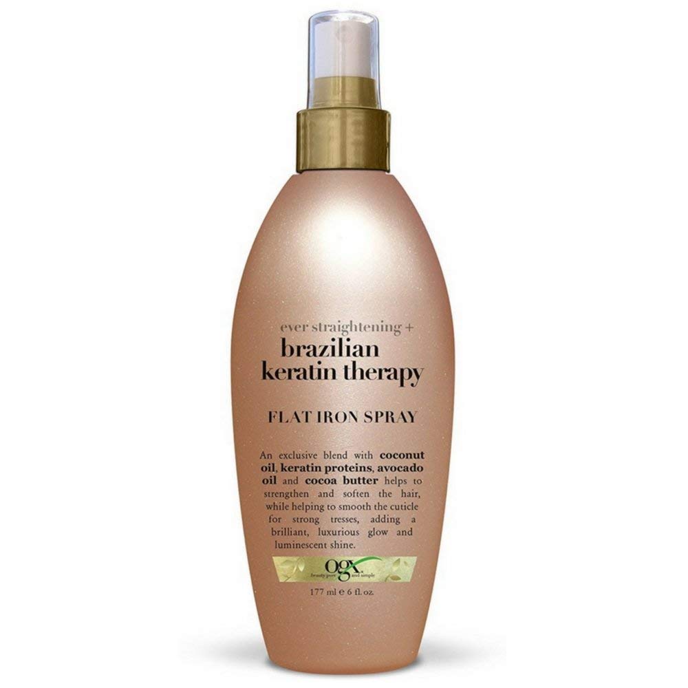 Ogx ever straight brazilian keratin therapy flat iron spray Clearance