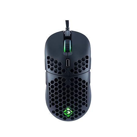 Cosmic Byte Kilonova 3325IC RGB Wired Gaming Mouse with Pixart 3325 Sensor, Ultra Lightweight 73grams, Adjustable Weights, Paracord Cable, Replaceable Top Cover and Side Buttons (Black) at Rs. 1284