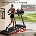 LONTEK Laufband für Zuhause Klappbar mit Steigung, Laufbänder 12KM/H, Treadmill for Home mit 3,0-PS-Motor und LED-Anzeige, Max Belastung 136KG