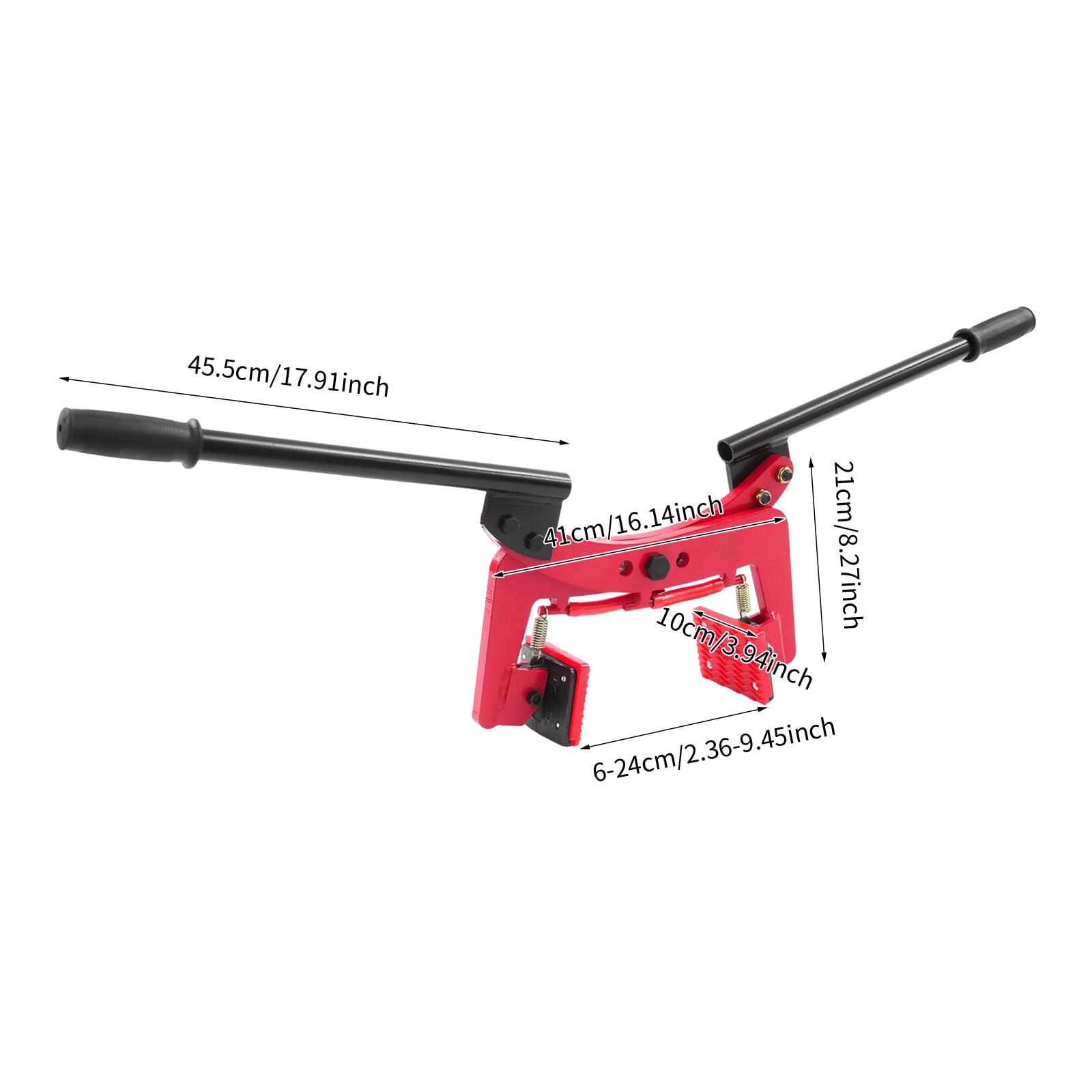 Pinza a doppio sollevamento, pinza per pietre – Pinza per pietre in acciaio Q355, portata 280 kg, regolabile 8 – 30 cm, cuscinetti in gomma antiscivolo, per marmo, cemento, granito (325 kg)