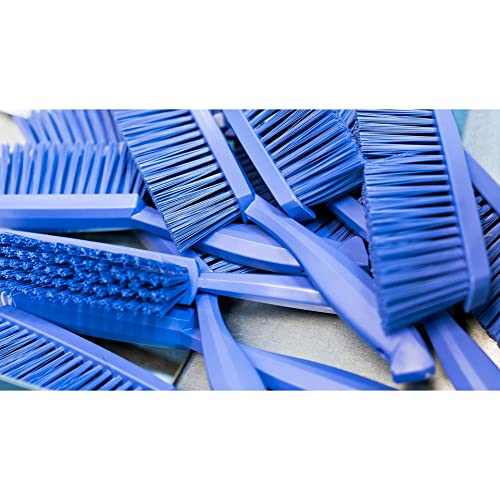 Image of 1 19 /32 in W Bench Brush, Soft, 6 3 /4 in L Handle, 7 in L Brush, Purple, Plastic, 13 in L Overall - 1 Each