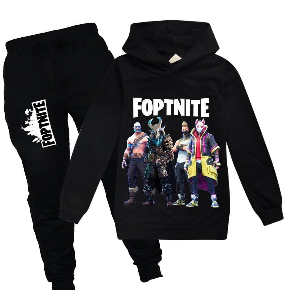 zhaojiexiaodian Sportanzug für Kinder mit 3D-Cartoon-Print,Freizeitpullover für Kinder Hoodie + H...