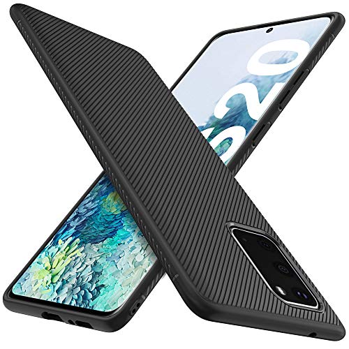 iBetter für Samsung Galaxy S20 Hülle,Thin Silikon hülle Stoßfest Handyhülle Schutzhülle Shock Absorption passt für Samsung Galaxy S20 Phone,Schwarz