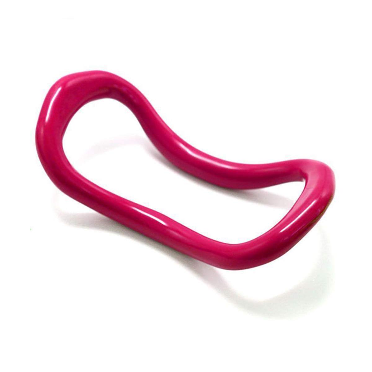 NEEVAS Exquisite Yoga Circle Stretch Ring Fascia Massage Pilates Fitness Workout Tool (Rose Red)