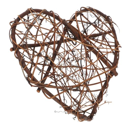 BAZEITFLOW Rattan Herz Dekoanhänger Handgefertigt Dreidimensionales...