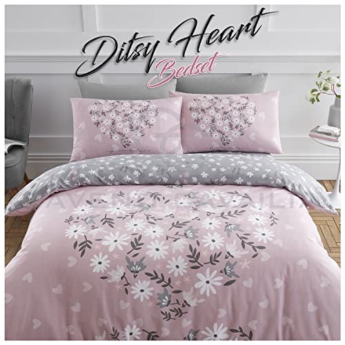 GC GAVENO CAVAILIA Flower Duvet Cover Set, Super Soft Blossom Bedding Sets King Size, Washable Quilt Covers, Blush Pink, 705963 - Cosy Home Interiors GC GAVENO CAVAILIA Flower Duvet Cover Set, Super Soft Blossom Bedding Sets King Size, Washable Quilt Covers, Blush Pink, 705963 - Image 5