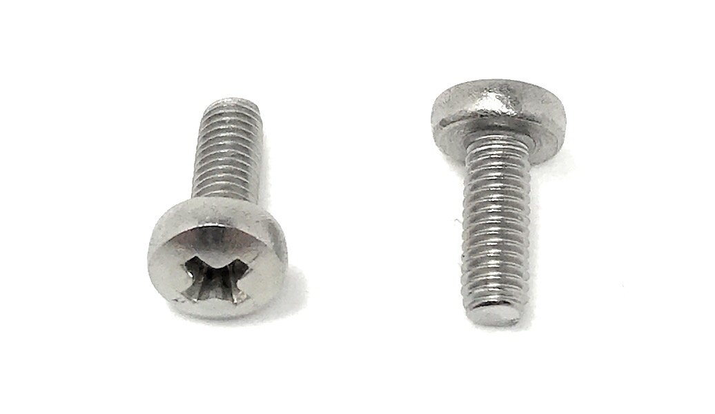 M3-0.5 x 8 Stainless Steel Phillips Pan Head Machine Screw DIN7985 A2 M3x8 (50 Pieces)